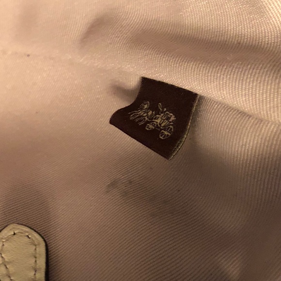 COACH Lane Bucket Bag In Colorblock Griege Navy Chainlink Turnlock - Picture 16 of 16